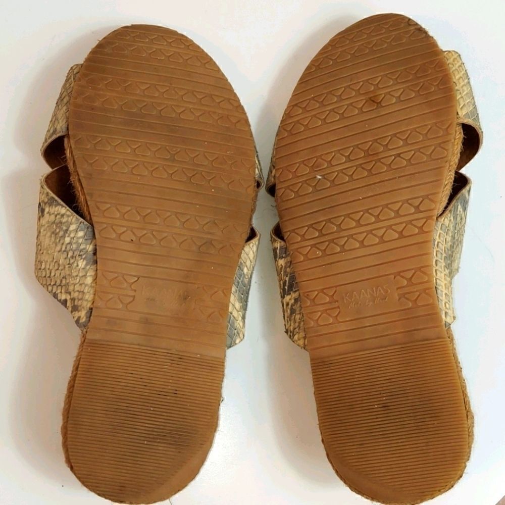 KAANAS Guajira Crossover Python Snakeskin Sandals - Picture 6 of 9